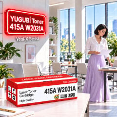 HP 415A W2031A Çipli Mavi Muadil Toner 2.1K