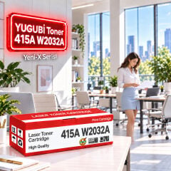 HP 415A W2032A Çipli Sarı Muadil Toner 2.1K
