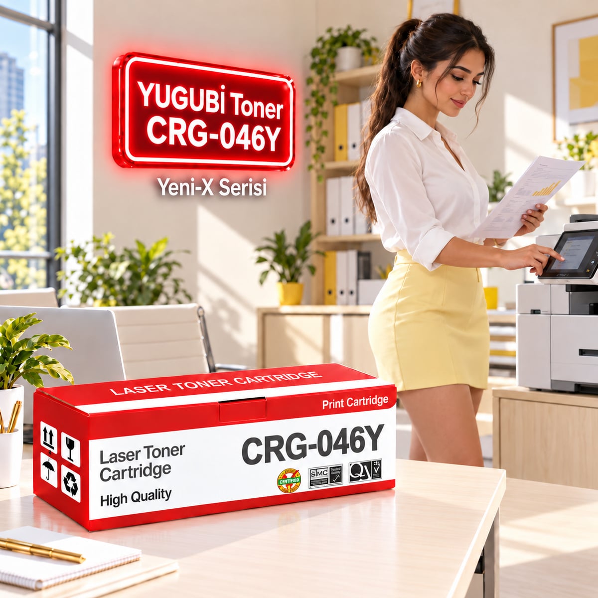 Canon Crg-046Y Sarı Muadil Toner 2.3K