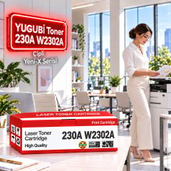 HP 230A W2302A Çipli Sarı Muadil Toner 1.8K