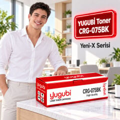 Canon CRG-075BK Çipli Siyah Muadil Toner 1.4K