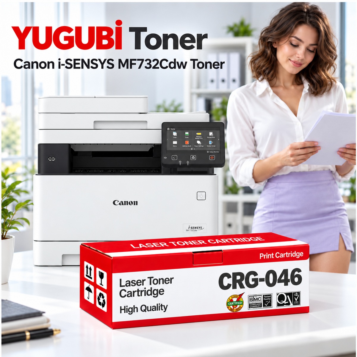 Canon i-SENSYS MF732Cdw Muadil Toner