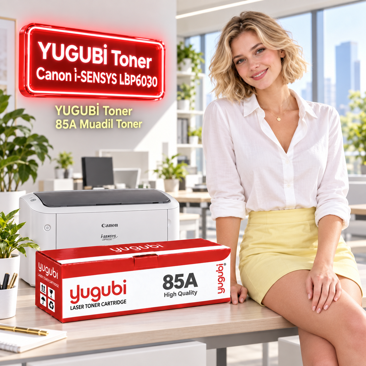 Canon i-SENSYS LBP6030 Uyumlu 725 Muadil Toner 1.6K kadınlı ana ürün görseli